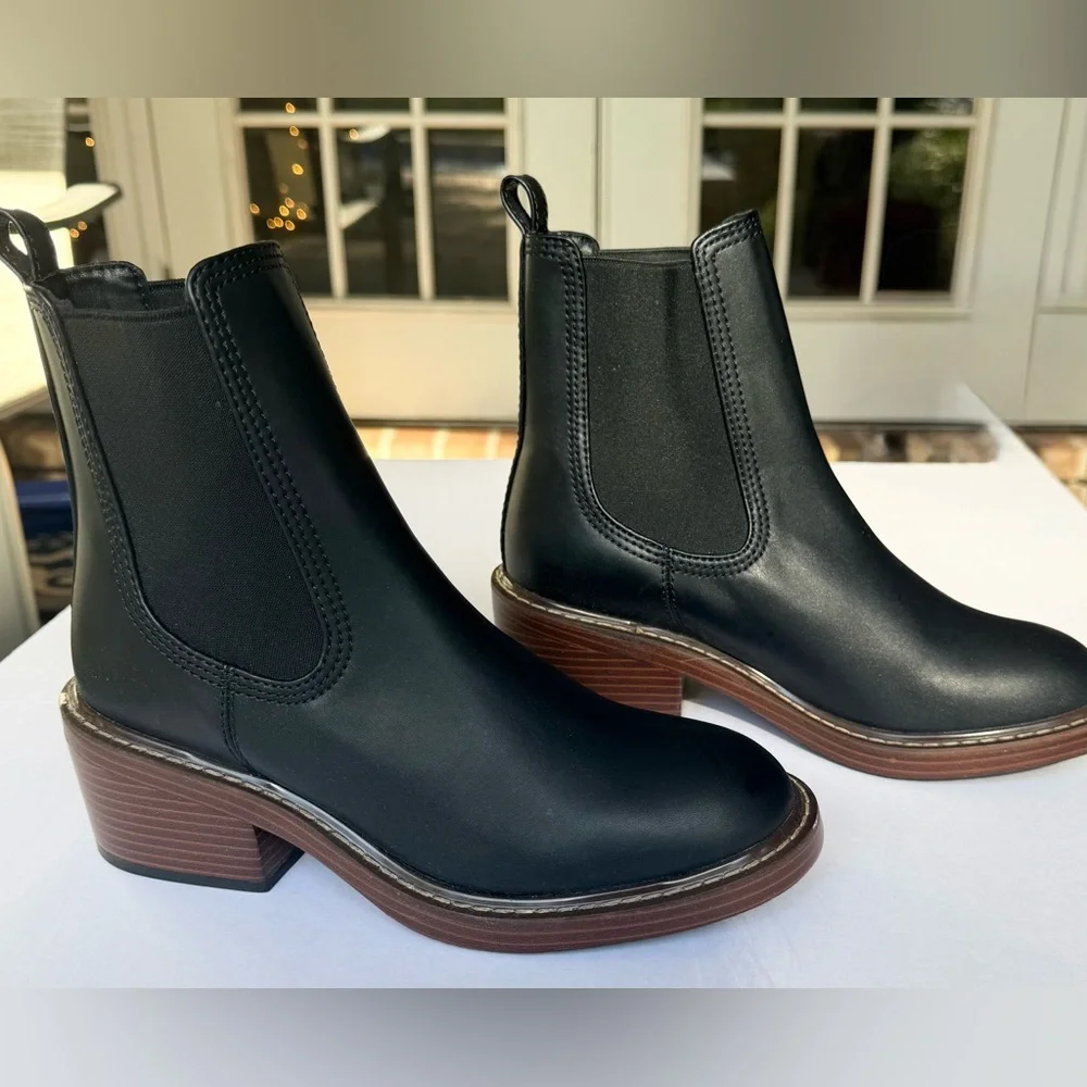 đź–¤Steve Madden Black Laurely Ankle Booties Size 8.5 - NWOT - Picture 1 of 8